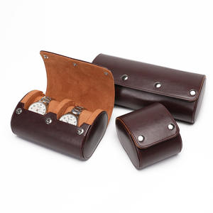 Lüks OEM ODM Snap düğmesi kol seyahat organizatör depolama ambalaj kutusu deri İzle rulo ambalaj için 1 <span class=keywords><strong>2</strong></span> <span class=keywords><strong>3</strong></span> yuvaları - Product Image 1