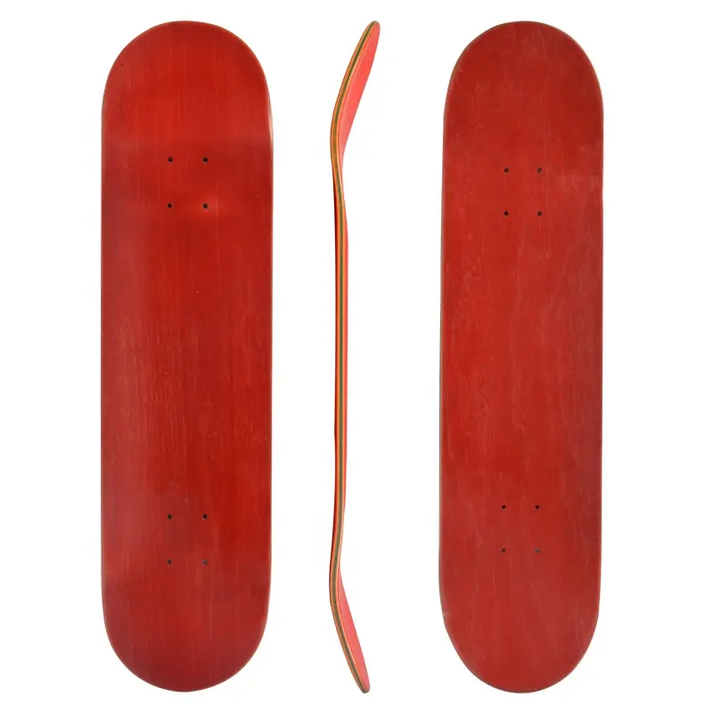 Großhandel pro benutzerdefinierte leere 7 ply 100% kanadischen ahorn skateboard decks