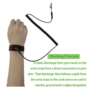 Pulsera extensible de electricidad antiestática, correa de muñeca antiestática, pulsera de conexión a tierra <span class=keywords><strong>ESD</strong></span> - Product Image 2