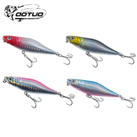 Umpan Pancing Buatan Keras Aotuo Laris Manis 7.4cm 6.5g Popper Pencil Lure untuk Memancing Ikan Trout Mandarin Air Tawar