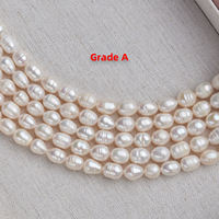 Perles de culture d'eau douce en vrac de 2 à 10 mm, perles d'eau douce naturelles blanches, cordons de perles d'eau douce, vente en gros, bijoux baroques