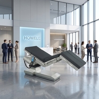 Table d'opération électrique avec capacité de 350 kg, design radiolucent, matelas en mousse à mémoire de forme, housse antistatique en PU