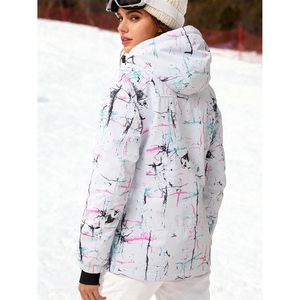 FOXA Women's Waterproof Ski Jacket Fleece Lined With Hood Windproof Breathable Snow Wear - Product Image 2