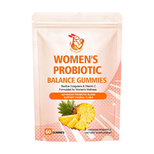 Gomitas Probióticas para Mujeres de Marca Privada Más Vendidas, Sabor Piña, para la Salud Femenina y Digestiva - Product Image 3