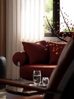 Fauteuil de Dame de Honneur en Cuir Plein Grain pour Villa, Salon, Chambre à Coucher – Magnifique Lit de Dame de Honneur Original du Designer
