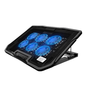 <span class=keywords><strong>Refroidisseur</strong></span> d'ordinateur <span class=keywords><strong>portable</strong></span> en aluminium de haute qualité avec 6 ventilateurs, pour ordinateur <span class=keywords><strong>portable</strong></span> de 12 à 16 <span class=keywords><strong>pouces</strong></span>, avec LED - Product Image 1