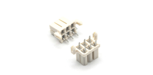 Connecteur femelle 5557 WAFER 4,2 mm pour carte à carte, 2*3P, DIP 180 degrés avec poteaux de positionnement, PA66, emballage en tube beige - Product Image 4