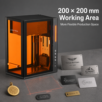 Machine de marquage laser en acier inoxydable 30W pour logos, textes, codes QR, numéros de série, étiquettes et systèmes d'identification de produits
