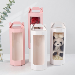 <span class=keywords><strong>Caja</strong></span> <span class=keywords><strong>de</strong></span> Regalo Octogonal <span class=keywords><strong>de</strong></span> Cartulina Blanca con Ventana, <span class=keywords><strong>Caja</strong></span> Plegable Rosa <span class=keywords><strong>para</strong></span> Empaque <span class=keywords><strong>de</strong></span> <span class=keywords><strong>Copas</strong></span> <span class=keywords><strong>de</strong></span> Vino con Asa, Paquete <span class=keywords><strong>de</strong></span> 10 Unidades - Product Image 1