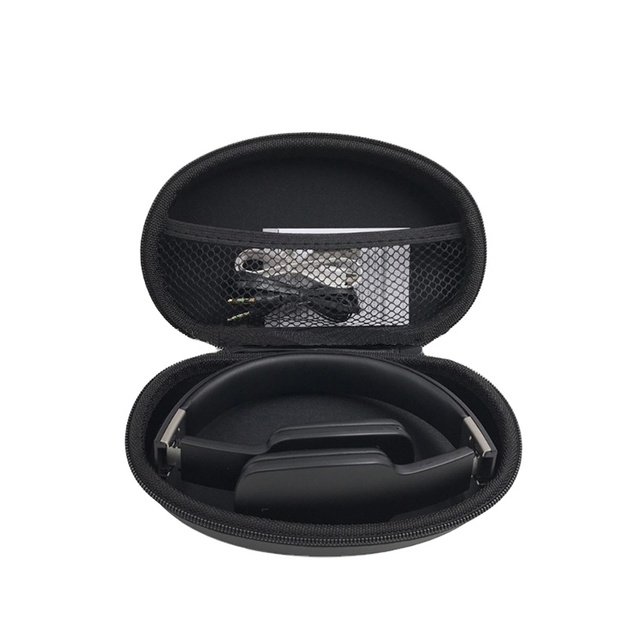 Custom Hard Shell Shockproof Wireless Headphone EVA Case With Zipper