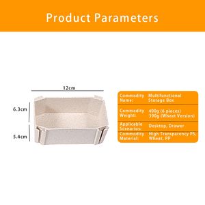 กล่องเก็บของลิ้นชักแบบแยกส่วนกล่องเก็บลิ้นชักทำจาก PP รังผึ้งและชุดชั้นใน - Product Image 6