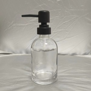 Golden Supplier Direct Sale 16oz Silver Color Gold Pump Custom Hand Sanitizer Dispenser Glass Bottle 450ML <strong>Refillable</strong> - Product Image 3