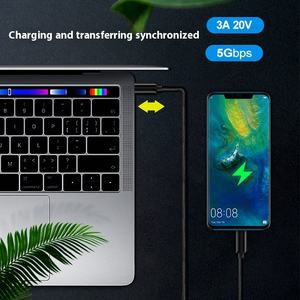 1m 2m 60W Mobile Phone <strong>Fast</strong> Charging <strong>Data</strong> Cable 5G Computer Hard Disk Transmission Cable c to c Braided Nylon Charging Cable - Product Image 4