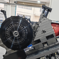 Tour CNC Fanuc à banc incliné, moyenne capacité, double broches, tourelles porte-outils à double alimentation