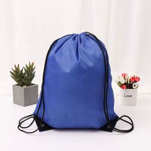 Grand sac à dos promotionnel en polyester écologique avec cordon de serrage, imprimé sur mesure, en nylon, avec cordon de serrage - Product Image 5