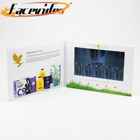 Nouveaux produits personnalisés de marque cadeau publicitaire promotion logo carte 7 pouces avec boîte lecteur livre vidéo livret