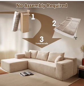Canapé modulaire en forme de L en mousse compressée pour appartement et hôtel – Offre spéciale - Product Image 6