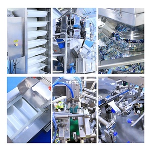 Mulitihead Cân Nặng Máy Đóng Gói Bao Bì Quay Ngang Thịt Bò Gà Đáp Ứng Đồ Ăn Nhẹ Có Khóa Kéo Máy Đóng Gói Bao Bì Sẵn - Product Image 5