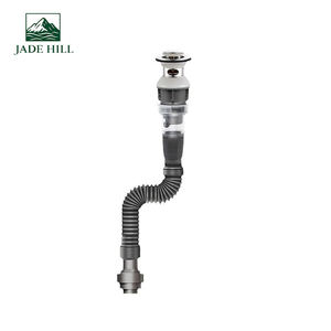 Kit de Desagüe para Fregadero de Cocina y Baño, Moderno, Cromado, Fácil de Limpiar, Expandible, con Sifón, Personalizado de Fábrica - Product Image 1