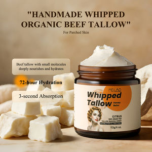 <span class=keywords><strong>Crème</strong></span> hydratante fouettée au suif de bœuf 100% pur nourri à l'herbe, certifiée Halal, marque privée, fabrication OEM, avec miel et huile d'olive - Product Image 3