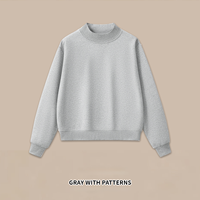 Sweat-shirt en molleton rose à col montant pour femme, avec logo personnalisé, style streetwear Y2K, coupe ample, épais et chaud, vente en gros d'usine