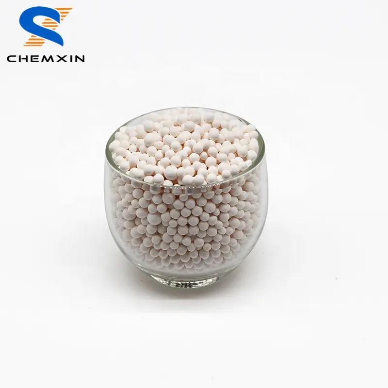 Kelembapan Besar menyerap kapasitas 93% gamma alumina 4-6mm diaktifkan alumina beads desiccant