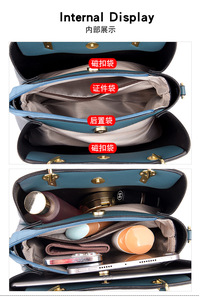 Ladies Luxury Designer <b>Totes</b> Fashion New Shoulder Bags Handbags Purses High Quality PU Leather Casual Crossbody Bags for Women - Product Image 6