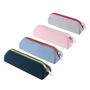 Multi-Functional Waterproof Silicone Pencil Case Stationery And Cosmetic Storage Bag