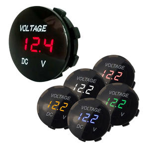 Display digitale DC 12V voltmetro impermeabile pannello rotondo misuratore batteria per ATV camion barca marina vendita - Product Image 1