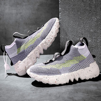 Baskets tendance épaissies en tissu éponge pour l'automne-hiver 2026, nouvelle collection, pour adolescents et hommes, chaussures de course décontractées, modèle 6616