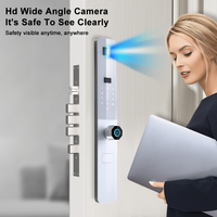 Groothandel Gezichtsherkenning Slimme Sloten Fabrieksdirect 3D Biometrische Vingerafdruk Toetsenbord WiFi Deurvergrendeling OEM ODM Staal/Hout Tuya App
