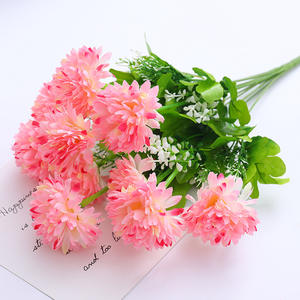 Fleurs artificielles, chrysanthèmes de simulation, <span class=keywords><strong>bouquet</strong></span> Qingming, boule de fleurs en soie, décoration florale moderne et simple pour cérémonies. - Product Image 6