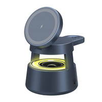 Nouveau chargeur sans fil 5 en 1 avec support, lampe de bureau intelligente, chargeur magnétique, produit de dropshipping, logo personnalisé