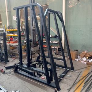 YL-1068 Máquina <span class=keywords><strong>Smith</strong></span> y Jaula de Sentadillas 2 en 1 con Certificación CE, Equipo de Gimnasio Combinado de Venta Directa de Fábrica - Product Image 3