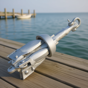 Ancre de bateau pliante en grappin, 1,5 lb, en fonte galvanisée à chaud, pour petits bateaux - Product Image 2