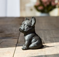 Ornement de voiture jouet en polyrésine à bas prix Statue de Bull Terrier fabriquée à la main pour la décoration de la maison pour les cadeaux et les souvenirs