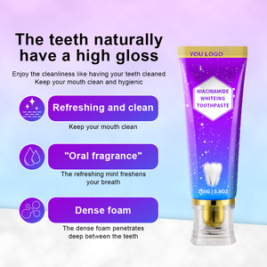 <span class=keywords><strong>Dentifrice</strong></span> <span class=keywords><strong>blanchissant</strong></span> en profondeur V34 à la niacinamide, vente en gros usine, élimine les taches et la plaque dentaire, haleine fraîche, pour adultes, éclaircissant les dents - Product Image 2