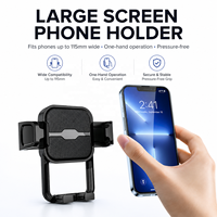 Universel 360 °   Support de téléphone rotatif pour grille d'aération de voiture, utilisation à une main, fixation anti-vibration par clip pour grille d'aération