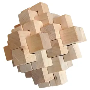 Puzzles en bois 3D classiques pour adultes et enfants, jeu de casse-tête  IQ, bavure à