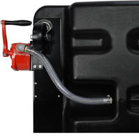 Bac de vidange d'huile portable 65L à profil bas avec pompe manuelle et tuyau pour camion et voiture