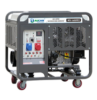 Générateur diesel Aucan WD16000E3 à châssis ouvert 16 kW 50/60 Hz bicylindre triphasé 110 V/220 V/230 V/240 V démarrage électrique/à lanceur