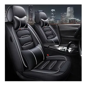 2024 Car Accessories New Arrivals Full Set Luxury Pu Breathable Leather Customized Universal Car Seats Cover