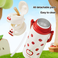 Aila termos Stainless Steel portabel, cangkir air logam portabel, termos Stainless Steel, minuman ganda 500ml untuk anak-anak, nilai warna tinggi untuk anak laki-laki dan perempuan di 2025
