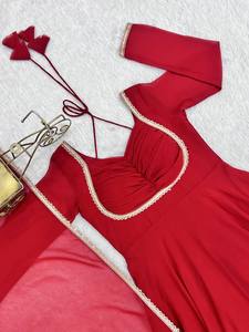 Elegant Georgette Fabric Anarkali Suit Women Long Designer Gown Indian Ethnic Wear Party Festival Ladies Clothing Quick Dry - Product Image 2