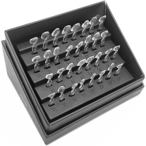 32pcs Dental Veneers <b>Mould</b> Set Different Shapes Heat Resistance Front Back <b>Teeth</b> Composite Resin Mold Commercial Use Convenient - Product Image 1