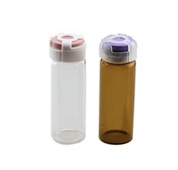 Flacon en verre vide à fond rond pour le stockage de poudres chimiques de laboratoire, petit récipient