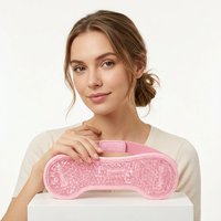 Bandeau réutilisable pour thérapie chaude/froide avec billes de gel pour soulager les maux de tête, les migraines, le stress et la douleur – Masque facial chaud et froid