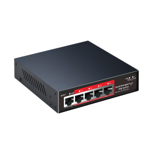 Switch PoE géré dans le cloud à <span class=keywords><strong>4</strong></span> ports avec <span class=keywords><strong>2x</strong></span> 100M, <span class=keywords><strong>2x</strong></span> 1000M PoE, 1x 1000M port Uplink, prise en charge VLAN pour Dahua/Caméras - Product Image 4