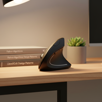 Souris optique verticale ergonomique sans fil USB mini à 6 boutons pour droitier, nouvelle conception compacte, double mode, vente chaude