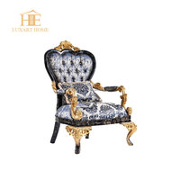 Fauteuil de salon classique en tissu capitonné confortable avec dossier rembourré, housse amovible, rangement et structure en bois pour salon et chambre à coucher